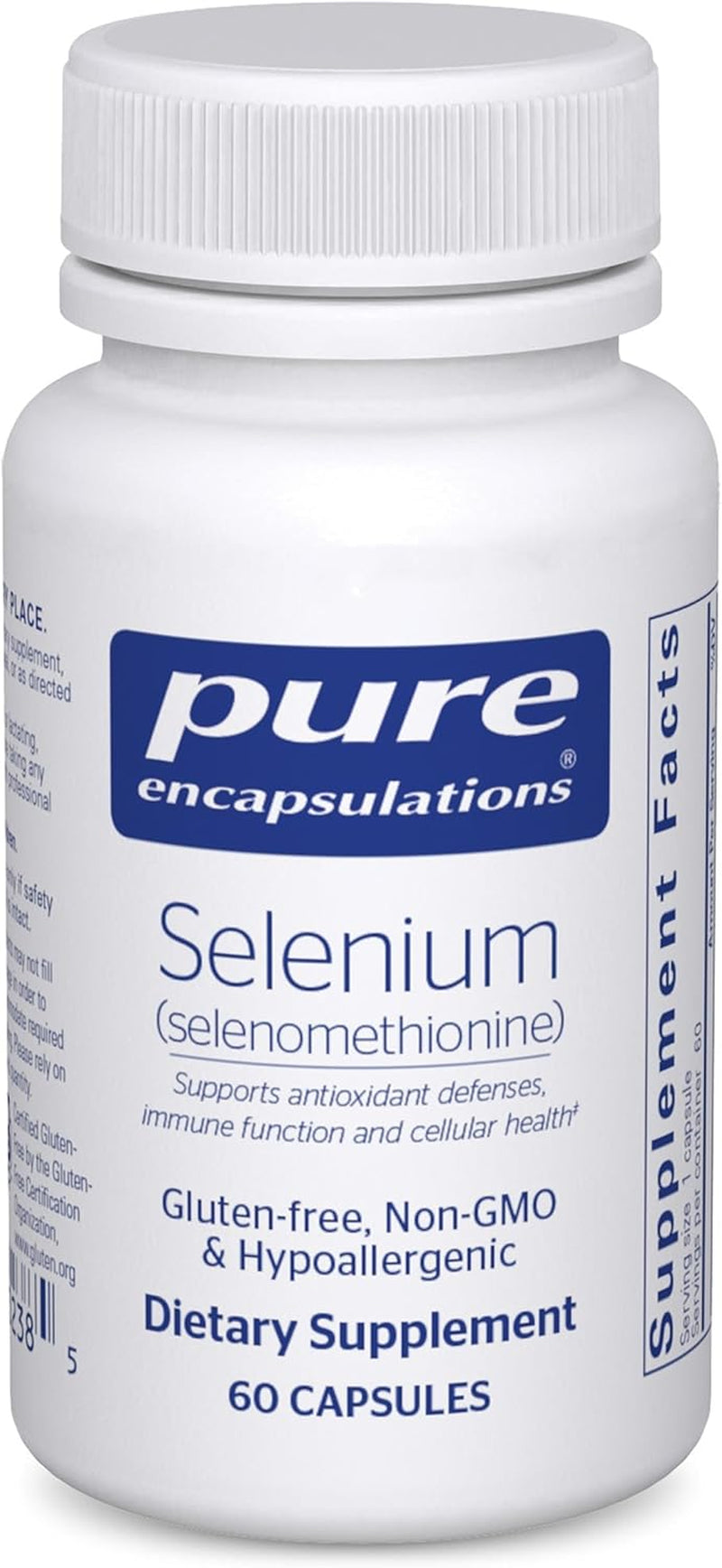 Selenium - 200 Mcg - for Healthy Cellular Function, Immune System & Antioxidant Defenses* - Mineral Supplement - Vegan & Gluten Free - 60 Capsules