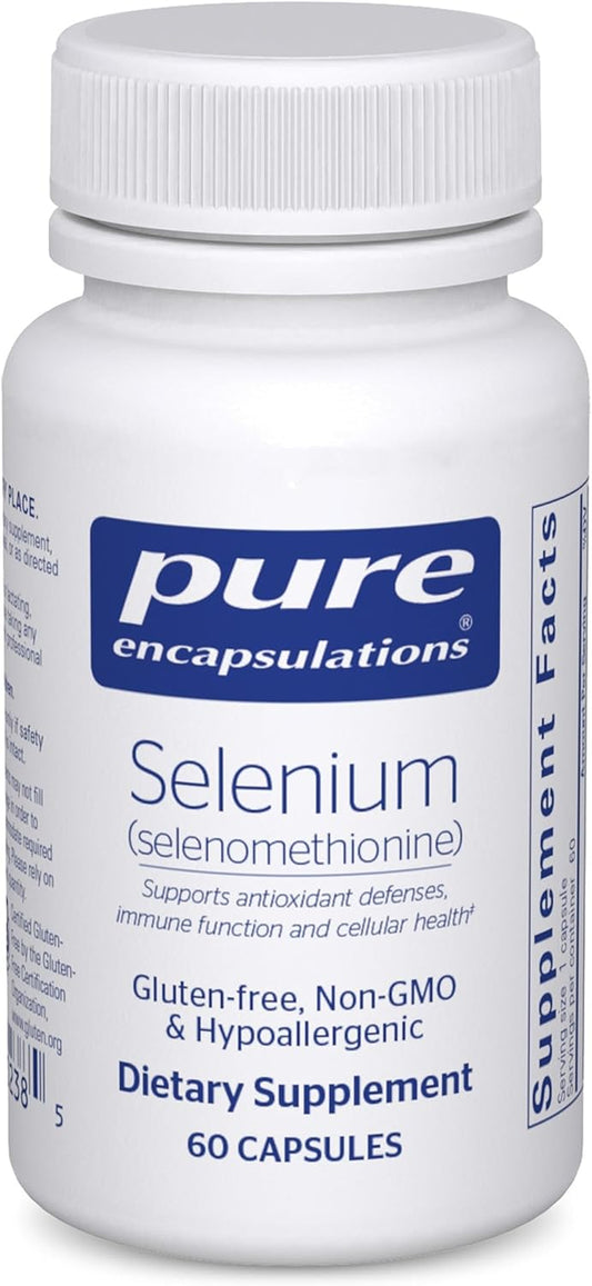 Selenium - 200 Mcg - for Healthy Cellular Function, Immune System & Antioxidant Defenses* - Mineral Supplement - Vegan & Gluten Free - 60 Capsules