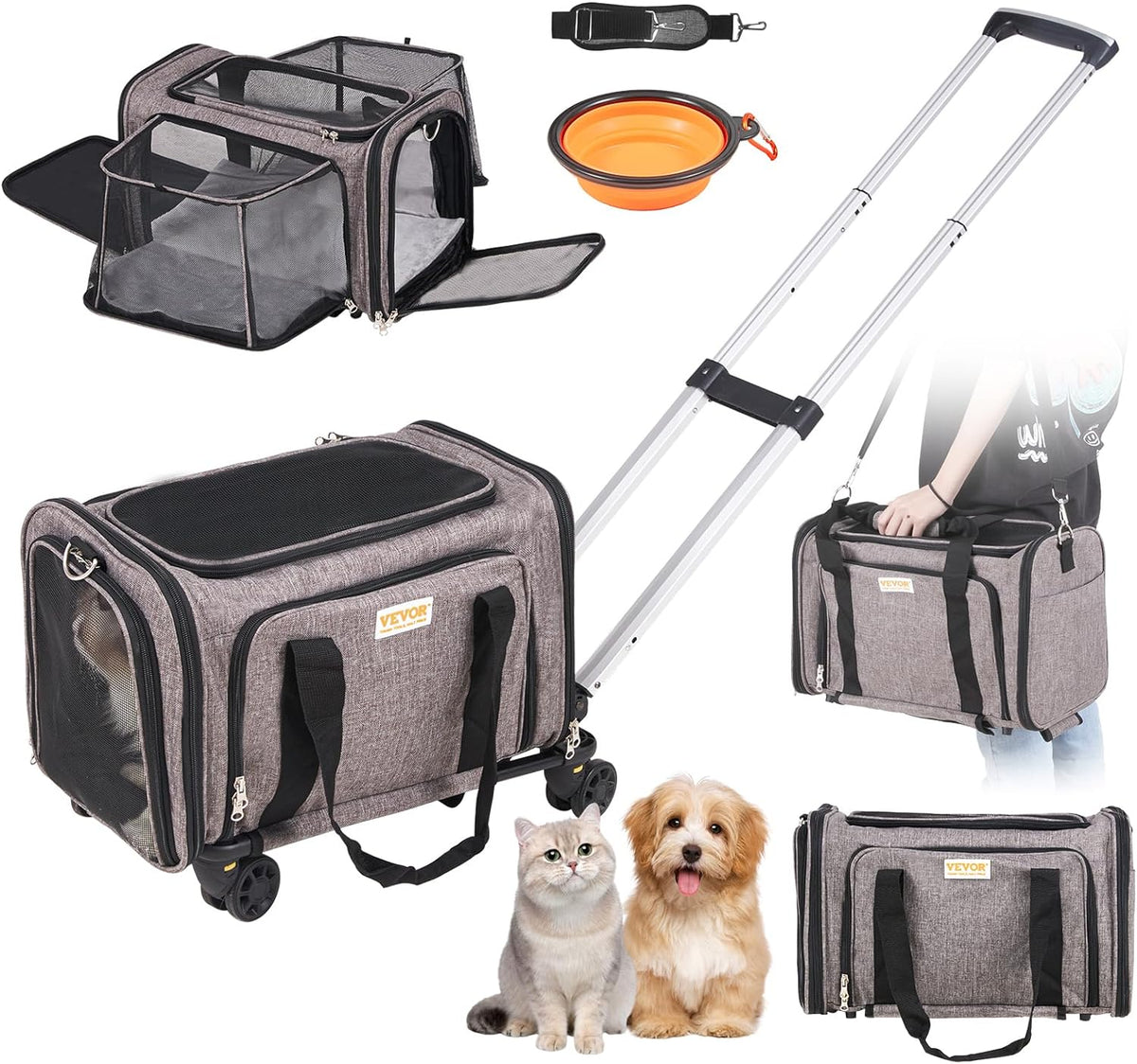 Cat Carrier with Wheels