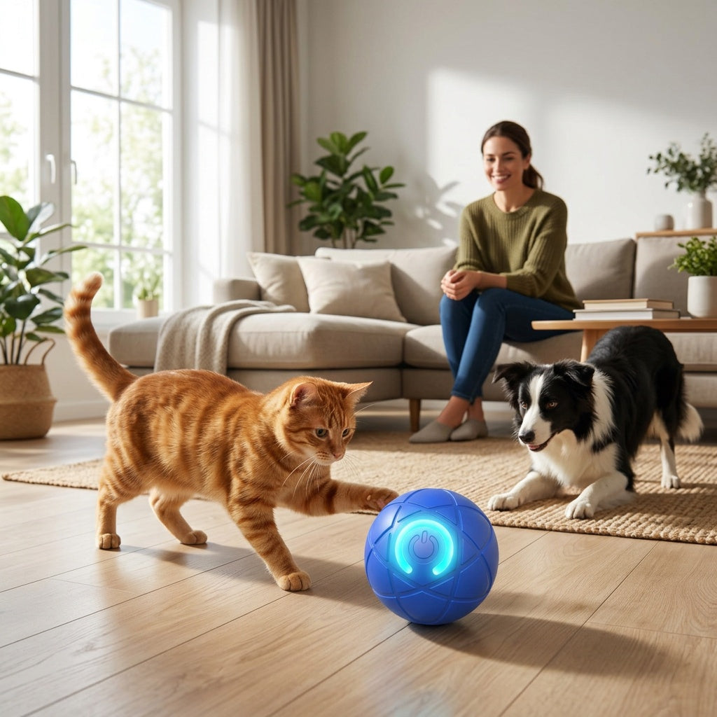 Self-Rolling Interactive Ball for Active Play
