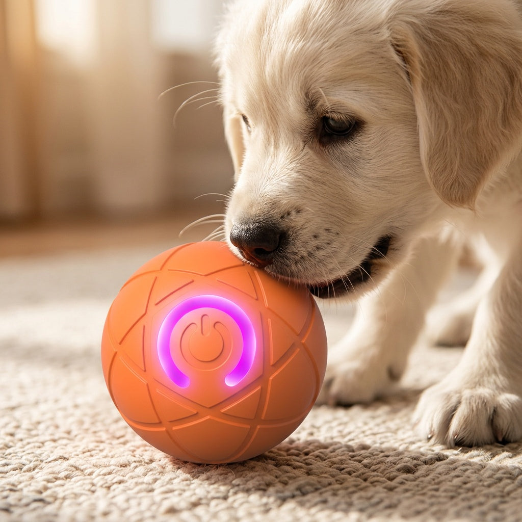 Self-Rolling Interactive Ball for Active Play