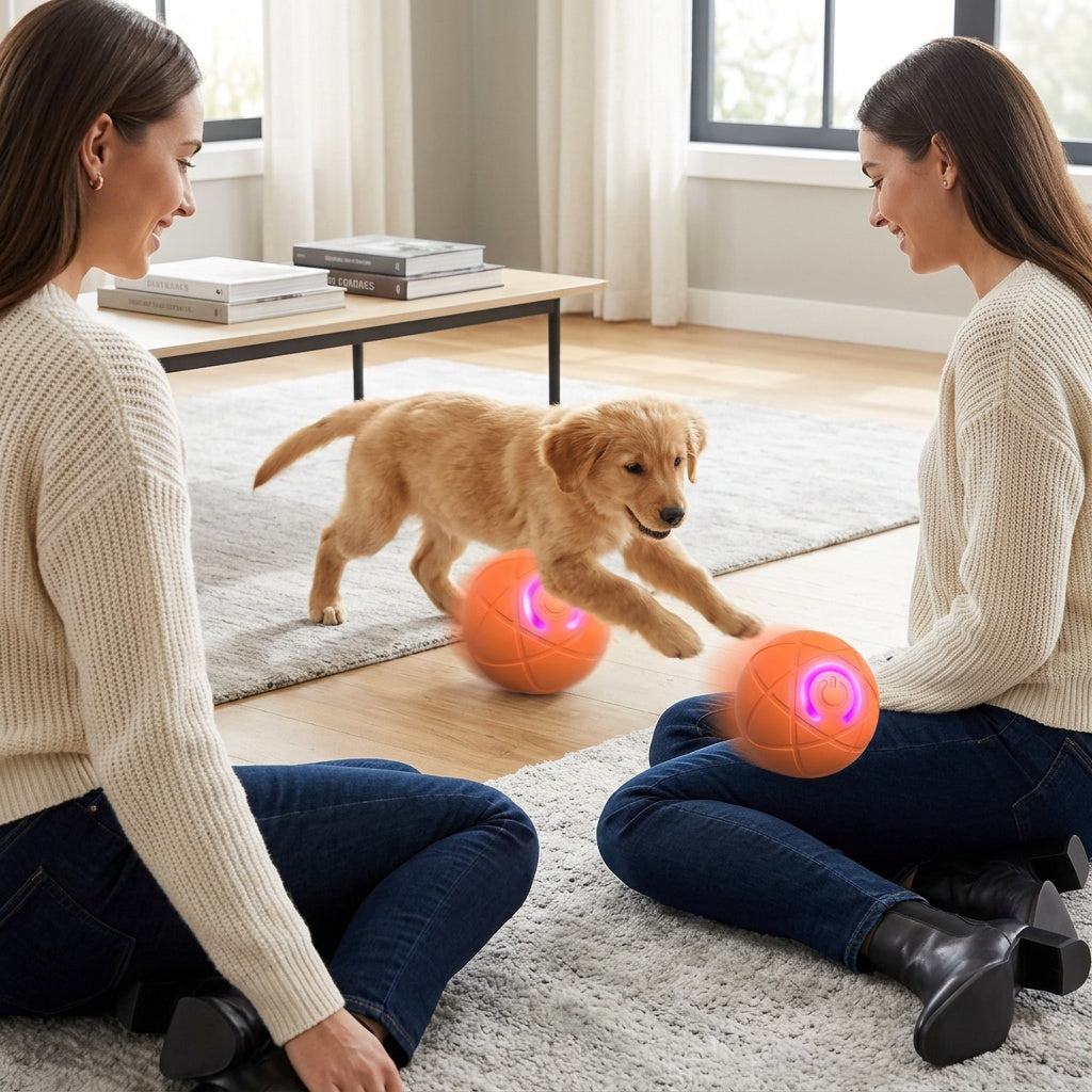 Self-Rolling Interactive Ball for Active Play