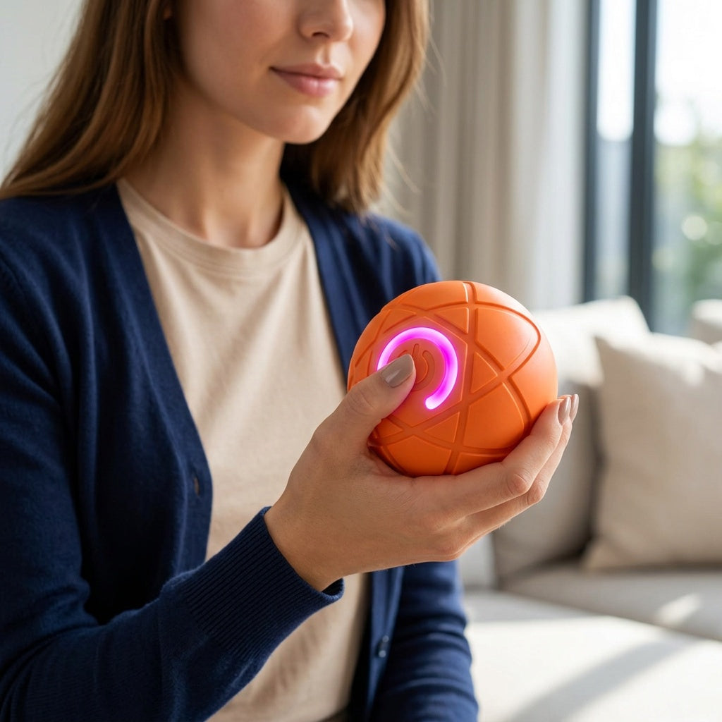 Self-Rolling Interactive Ball for Active Play