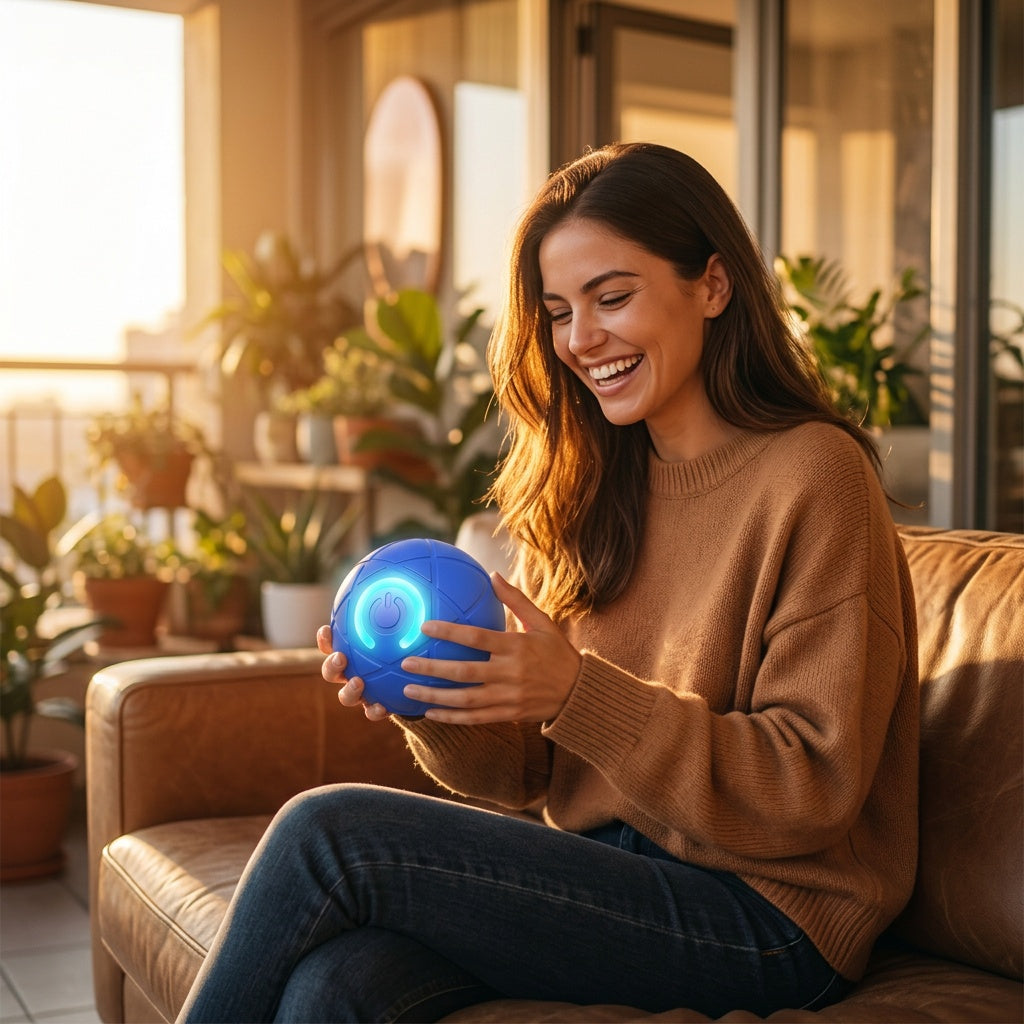 Self-Rolling Interactive Ball for Active Play