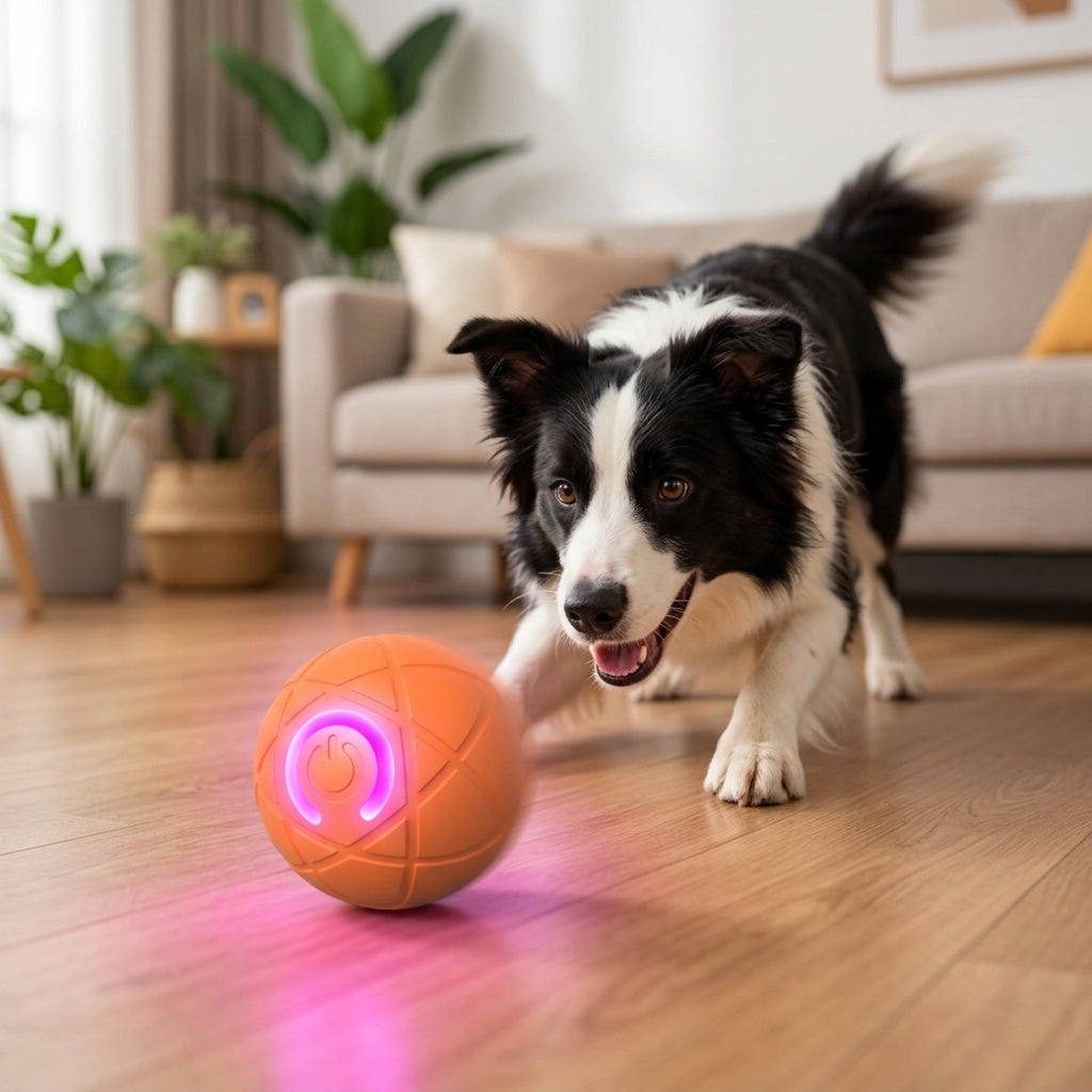 Self-Rolling Interactive Ball for Active Play